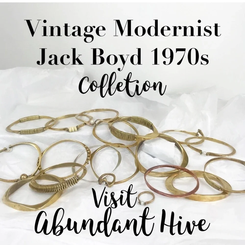 Vintage Jack Boyd Bronze Earrings - Picture 6 of 6